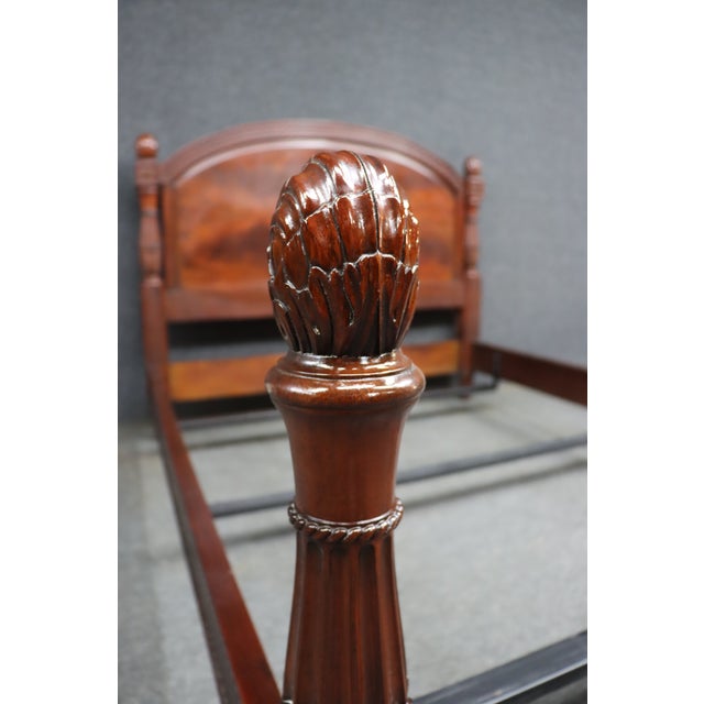 Classic Henkel Harris queen-size bed crafted from genuine mahogany with exceptional attention to detail and timeless...