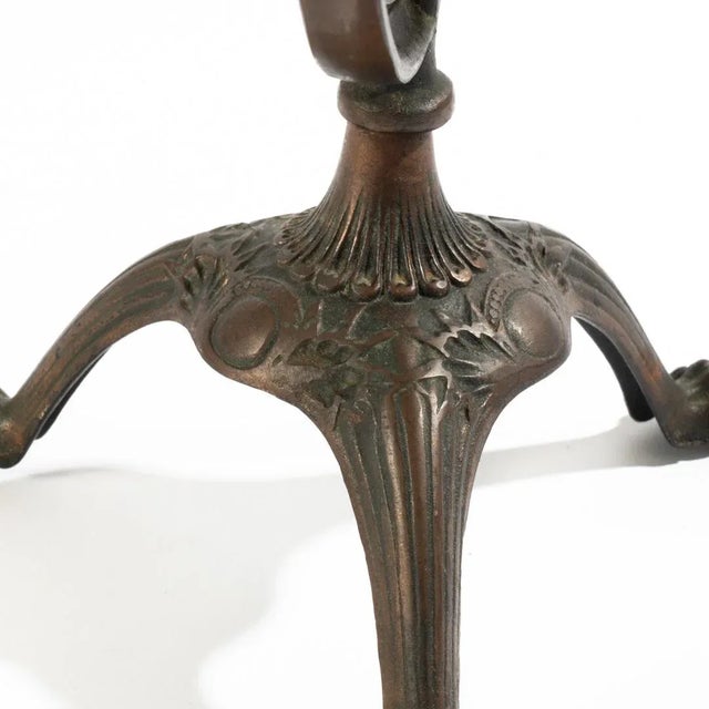 Metal Early 1920's Terrestrial Globe on Cast Iron Claw Foot Stand For Sale - Image 7 of 8