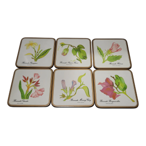 Vintage Pimpernel Coasters Flower Garden England
