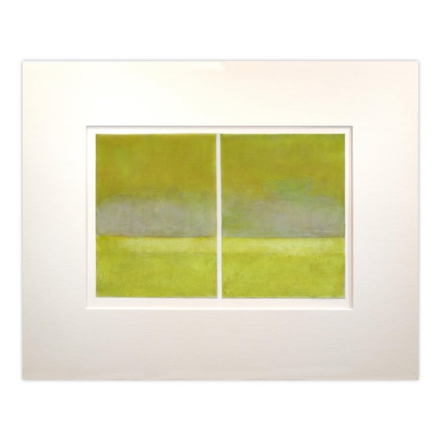 Beeswax, resin and pigment on archival paper mounted on archival board matted. Edition: Unique, Unframed. This work is...