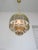 Mid-Century Modern Teardrop Three-Tier Pendant Light in Brass and Crystal, 19560s For Sale - Image 5 of 15