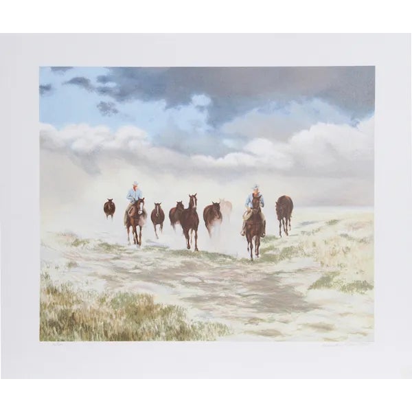 Gwendolyn Branstetter, "Storm Brewing," Lithograph For Sale