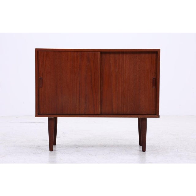 Mid-Century Modern Teak Chest of Drawers with Sliding Doors, 1960s For Sale - Image 3 of 13