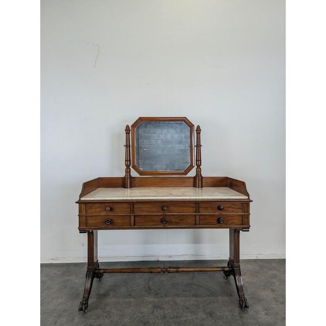 Louis Philippe Dressing Table in Mahogany For Sale - Image 5 of 12