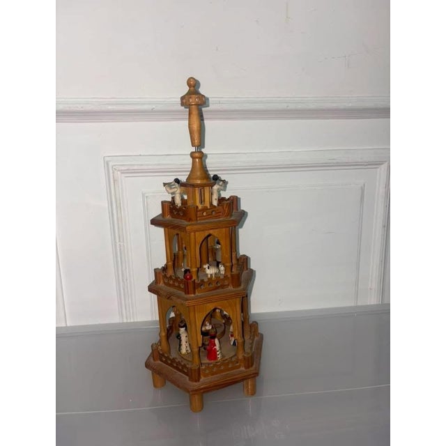 1970s Vintage Christmas Pyramid, 1970 For Sale - Image 5 of 8