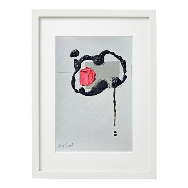Framed Organic Modern Minimalist Flower Study | Botanical Painting | Herbarium Wall Art For Sale