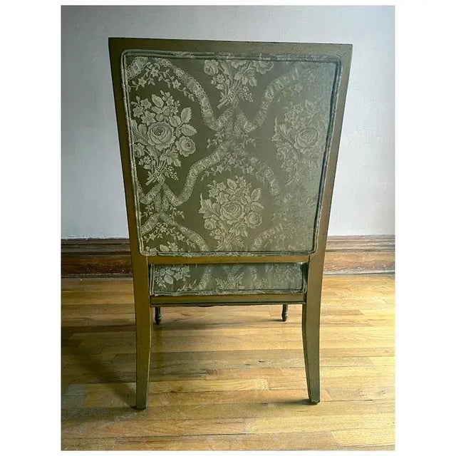 Early 20th Century Early 20th Century French Louis XVI Style Neoclassical Arm Chair For Sale - Image 5 of 12