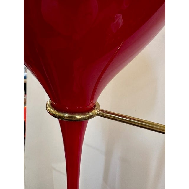 Floor Lamp with Red Lampshades from Stilnovo, 1950s For Sale - Image 13 of 17