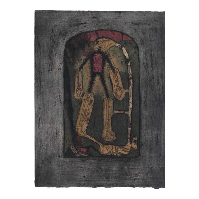 1989 Rodger Gaston Modern Intaglio For Sale