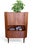 Brown Danish Teak Corner Cabinet with Bar from Omann Jun, 1960s For Sale - Image 8 of 13