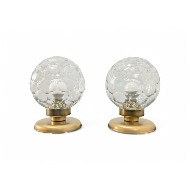 Brass and Murano Glass Table Lamps, 1970s, Set of 2 For Sale - Image 8 of 8