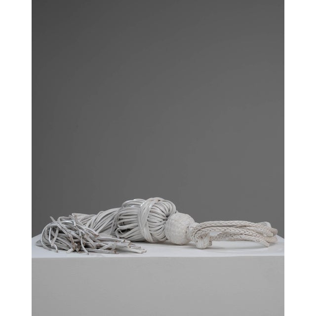 Moroccan Moroccan Leather Choucha Tassel - White For Sale - Image 3 of 18