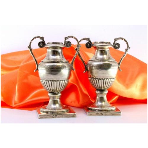 Silver Altar Jars with Reliefs and Gummed Applications, Set of 2 For Sale - Image 6 of 7