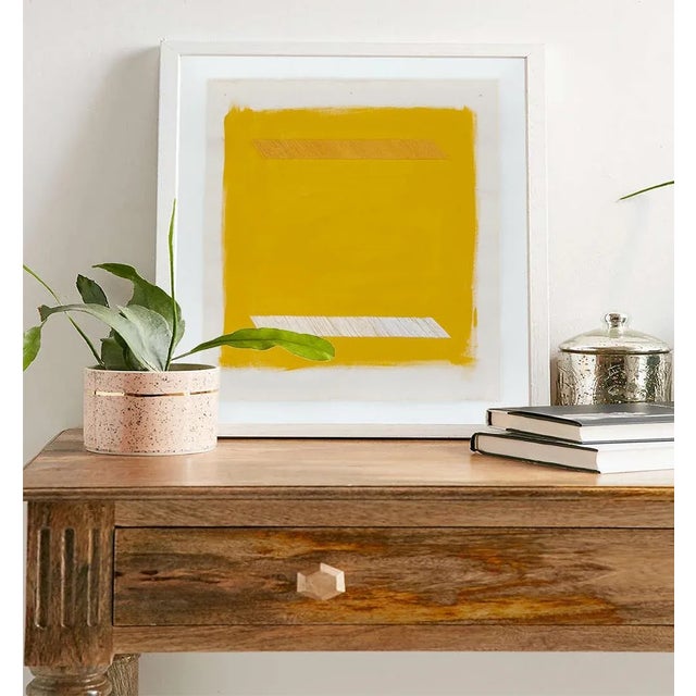 Mustard Yellow Abstract 16" Fine Art Print by Emily Keating Snyder