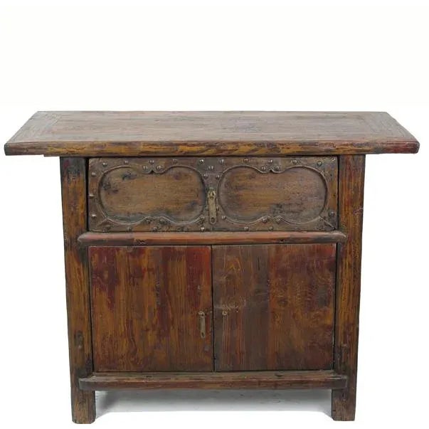 Cabinet With One Hand Carved Front Drawer For Sale - Image 9 of 9