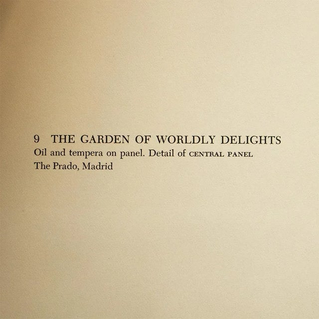 1950s 1955 After Bosch "The Garden of Worldly Delights" (Detail), Vintage Full-Color Print For Sale - Image 5 of 8