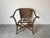 Vintage Organic Faux - Tortoise Shell Finish Rattan and Brass Accent Chair/Sold For Sale - Image 11 of 12