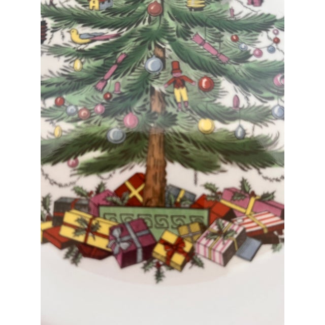 Spode Late 20th Century Spode Christmas Tree Salad Plates - Set of 6 For Sale - Image 4 of 8