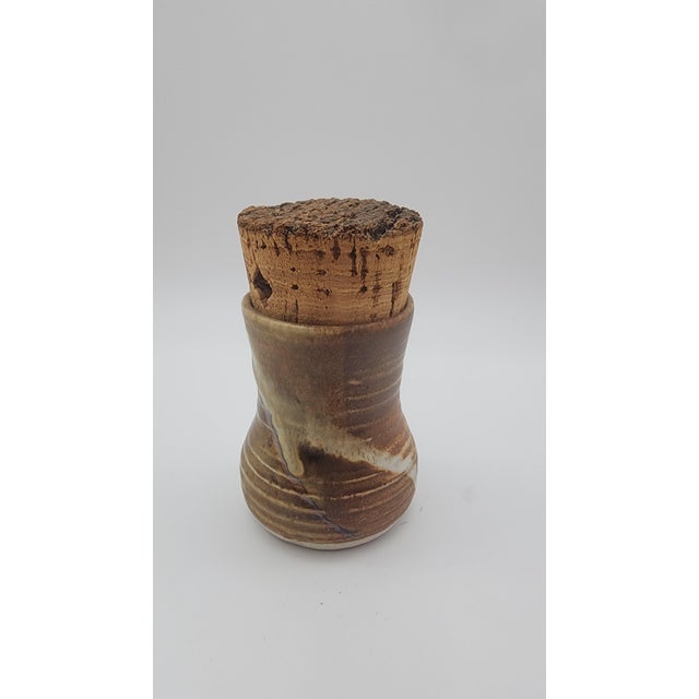 Mid 20th Century Studio Pottery Corked Pot (Tall) For Sale - Image 12 of 12