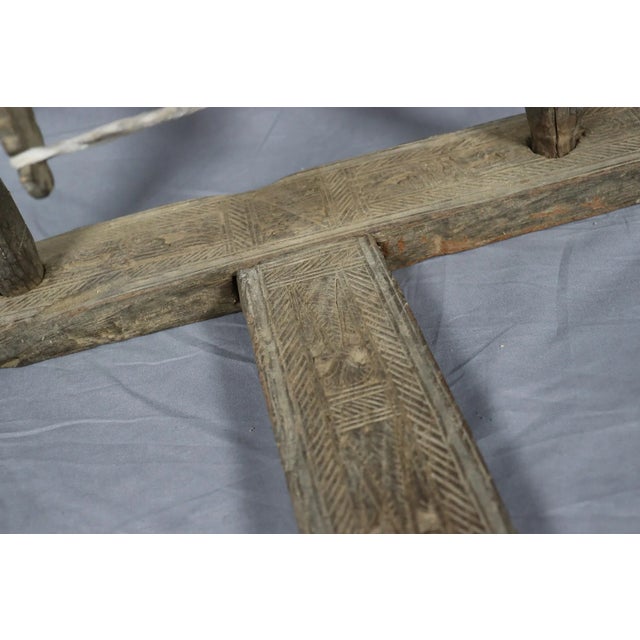 Antique Traditional Basic Spinning Wheel, Nuristan Charkha, 1890s For Sale - Image 9 of 12