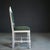 Rococo Antique Portuguese Wood Chair in Agua Green Velvet Fabric, 1920s For Sale - Image 3 of 10