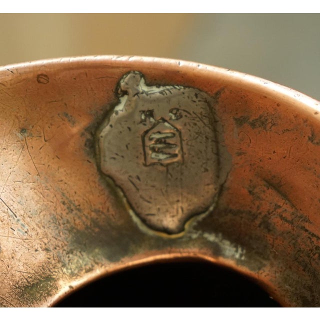 Victorian Hallmarked & Stamped 2 Gallon Copper & Brass Pitcher For Sale - Image 3 of 16