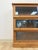 Antique Oak Four-Piece Barrister Cabinet With Glass Flip-Up Doors for Library For Sale In Tampa - Image 6 of 17