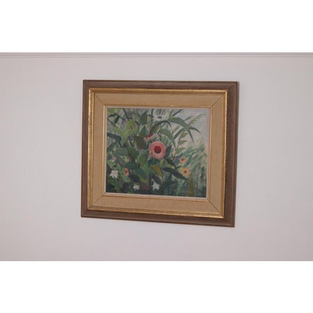 Lars Boethius, Flowers, 1960s, Oil on Panel, Framed For Sale - Image 13 of 15