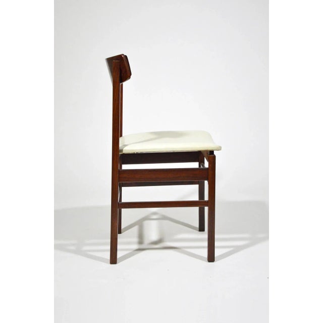 Vintage Italian Rosewood Dining Chairs, 1960s, Set of 6 For Sale - Image 6 of 13