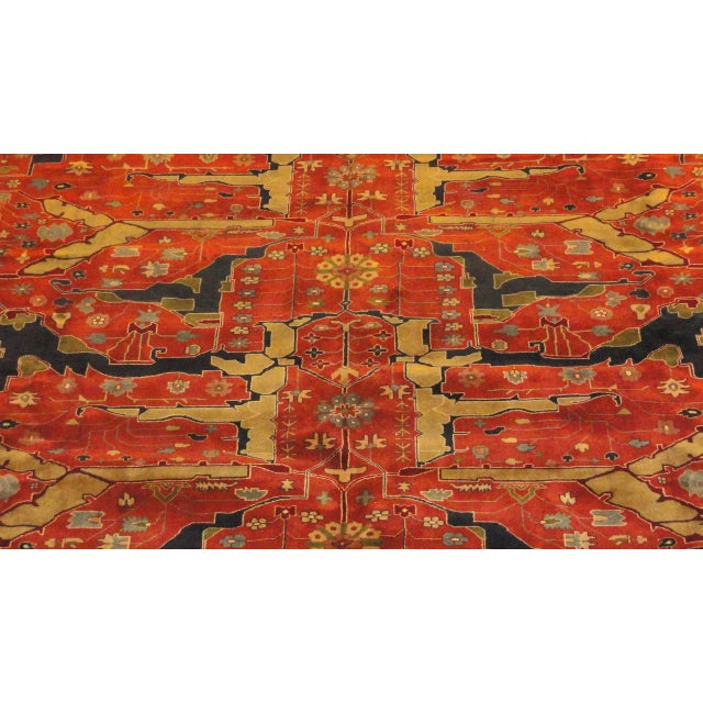 Persian Bijar Rug- 11′9″ × 14′8″ For Sale - Image 3 of 5