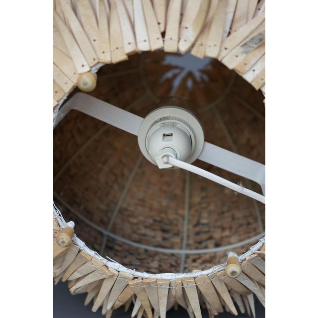 1990s Sea Urchin Wooden Table Lamp, 1990s For Sale - Image 5 of 9