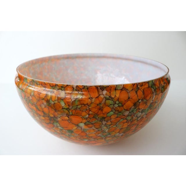 Large Vintage Mushroom Lamp in Orange Art Glass from Peill & Putzler, 1970s For Sale - Image 17 of 18