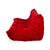 Togo Fabric Three-Seater Sofa Couch in Red by Michel Ducaroy for Ligne Roset For Sale - Image 12 of 13