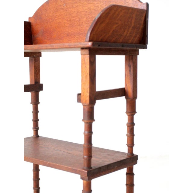 Late 19th Century Antique Folk Art Spool Shelf Etagere For Sale - Image 5 of 11