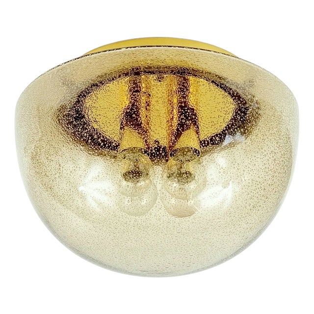 Large Space Age Mushroom-Shaped Ceiling Light from Limburg, Germany, 1970s For Sale