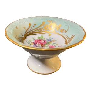 Mid 20th Century French Limoges Footed Porcelain Candy Dish