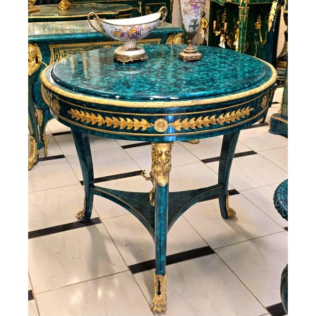 Make a lasting first impression with this magnificent&nbsp;French Louis XV Center Table, a luxurious statement piece...