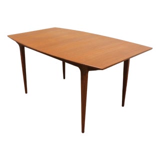 Mid Century Modern Vintage Teak British Extending Dining Table by McIntosh For Sale