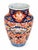 1990s Antique 19th Century Japanese Imari Porcelain Vase— Hand-Painted Cobalt, Iron-Red & Gilt — Ribbed Form For Sale - Image 5 of 10