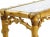 Faux Bois Carved Wood and Glass Console Table For Sale - Image 4 of 10