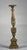 Gold Italian Gold and Silver Lacquered Wooden Candlestick, Late 1700s For Sale - Image 8 of 9
