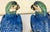1940's Germany Hand Painted Large Porcelain Parrots- A Mirrored Pair For Sale - Image 10 of 18