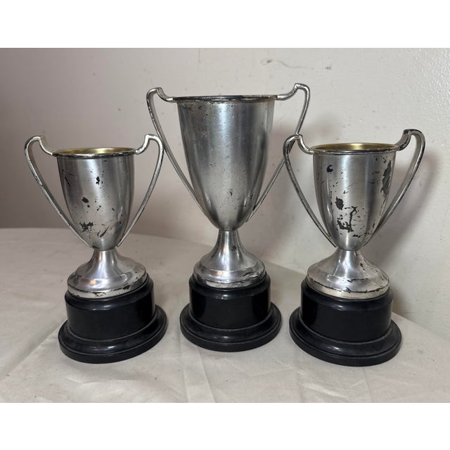 Antique 1930's Sterling Silver & Bronze Lyle Cup Engraved Speaking Trophy Award For Sale - Image 10 of 10
