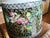 Antique Late Qing / Republic Period Chinese Famille Noire Porcelain Jardinière. Hand Painted. Medium Size. For Sale - Image 9 of 12