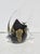 Murano Angel Fish with black and gold markings in a thick glass form. Charming form with gold accents over the inner black...