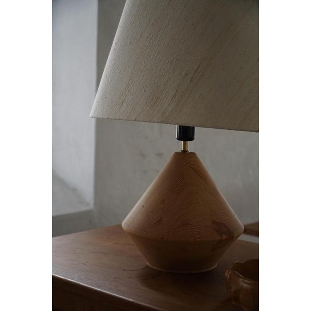 Danish Modern Sculptural Wooden Table Lamp from Kirk, 1980s For Sale - Image 14 of 18