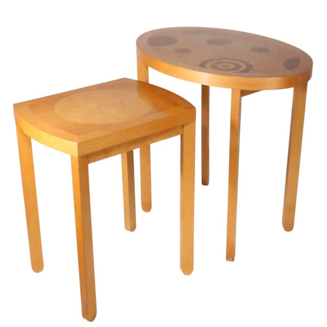 Post Modern Baker Furniture Nest of Tables For Sale - Image 10 of 12