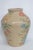 Robinson Ransbottom Pottery Co. RRP Co Roseville Lucia Vase Tall Ceramic Raised Floral Motif Cream Color 4527b For Sale - Image 4 of 14