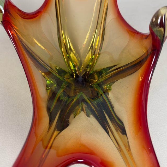 Modern Polychrome Sommerso Murano Glass Centerpiece, 1970s For Sale - Image 9 of 15