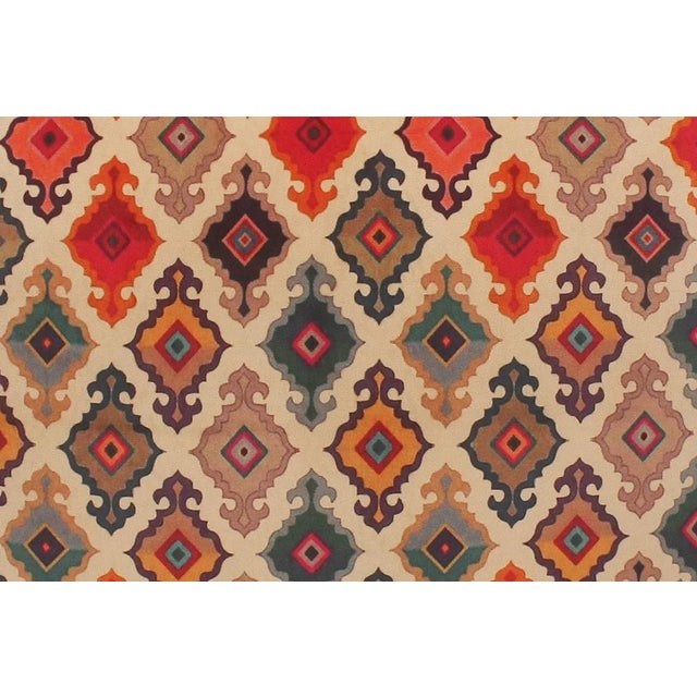 Shabby Chic Printed Italian Velvet Handmade Pillow For Sale - Image 4 of 9